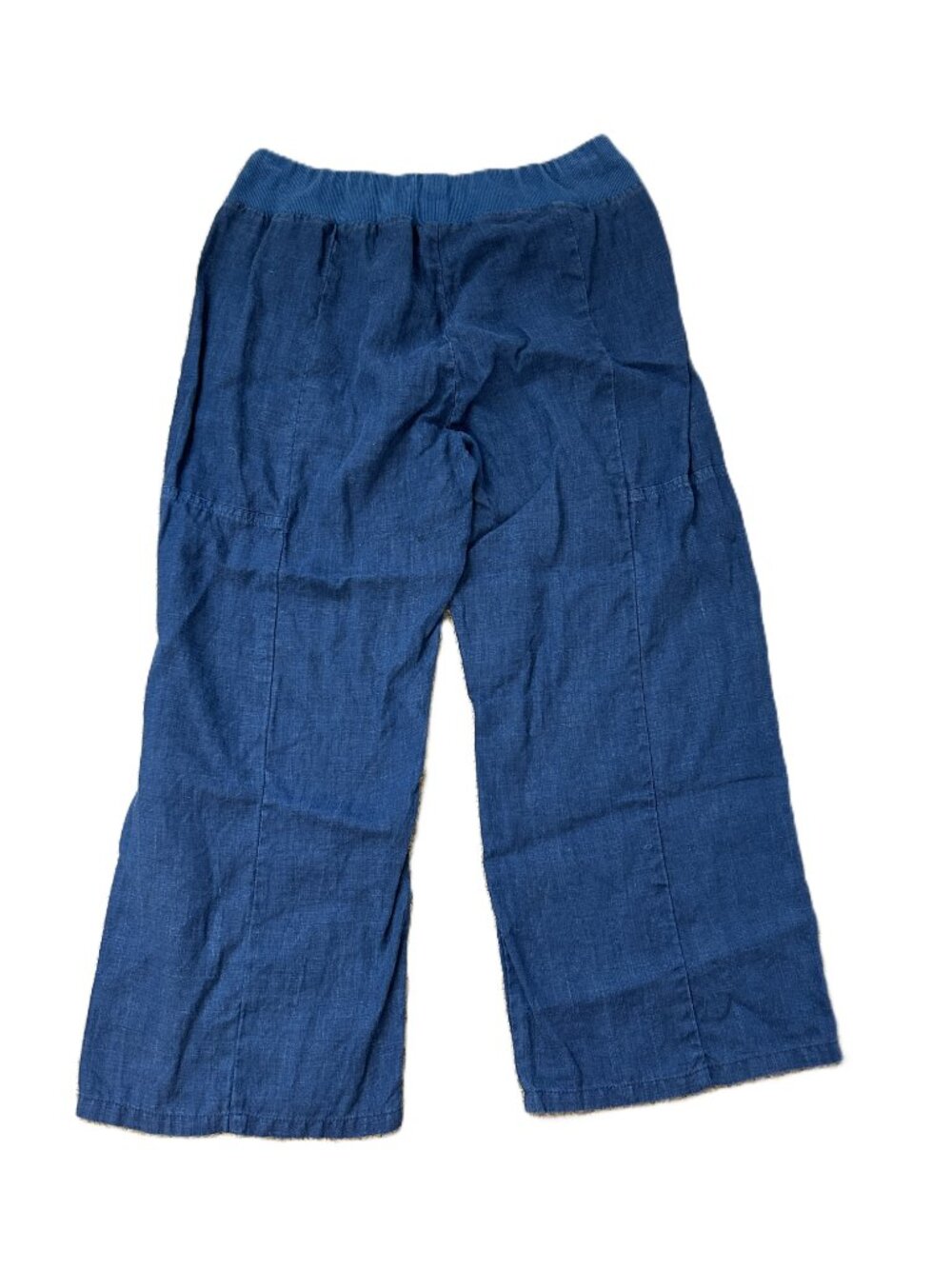 Pure Amici Linen Cropped Pants Navy XS - Picture 3 of 4
